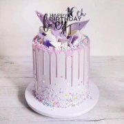 浪漫紫色淋面蛋糕
