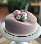 学员作品香芋紫珍珠蛋糕